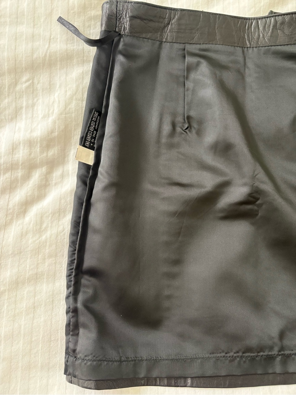 Vintage Genuine Leather Mini Skirt - Womens - Picture 7 of 10